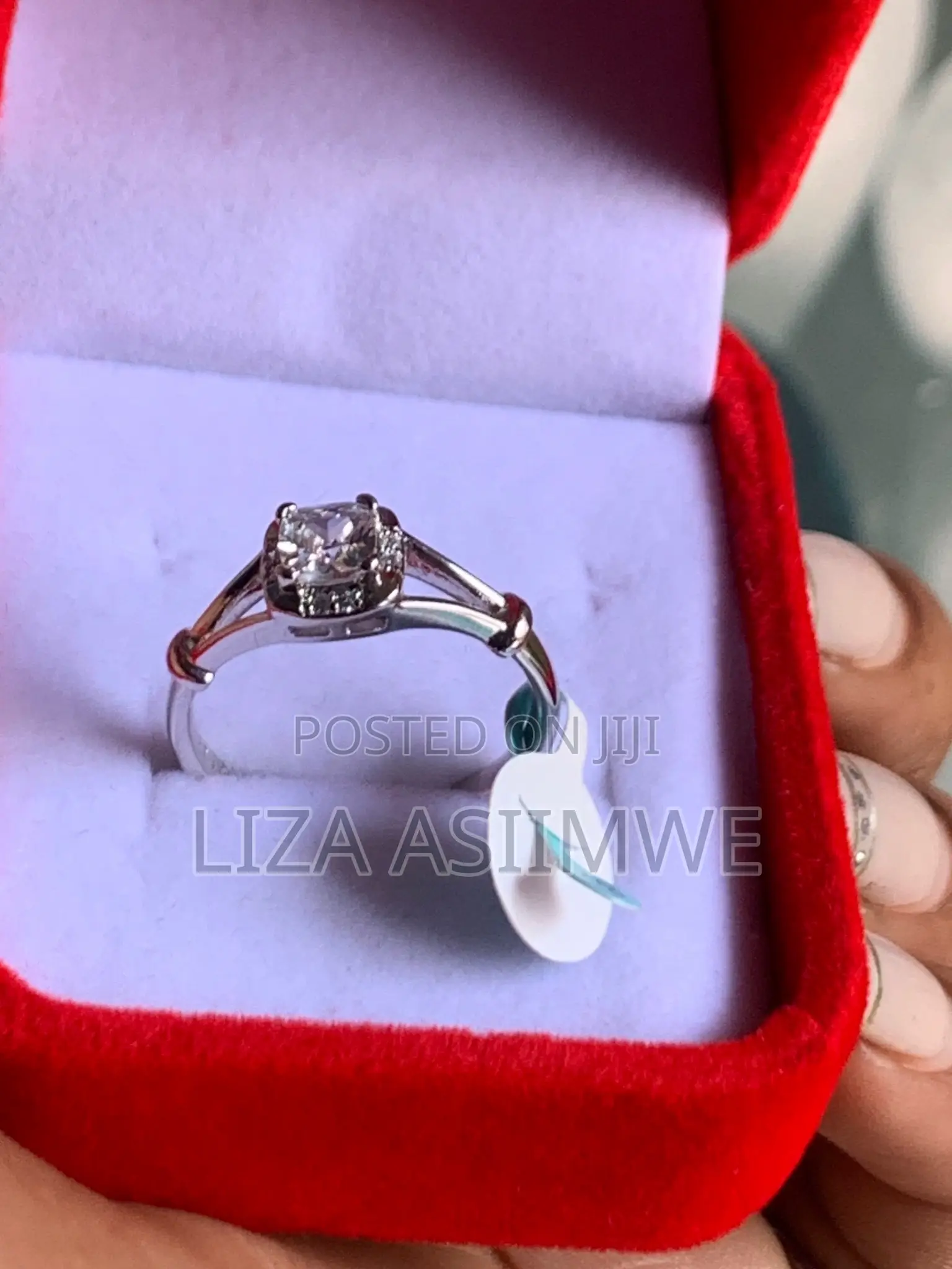 Cushion Halo Engagement Ring in Size 18(8)