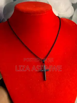 Black Cross Stainless Steel Necklaces