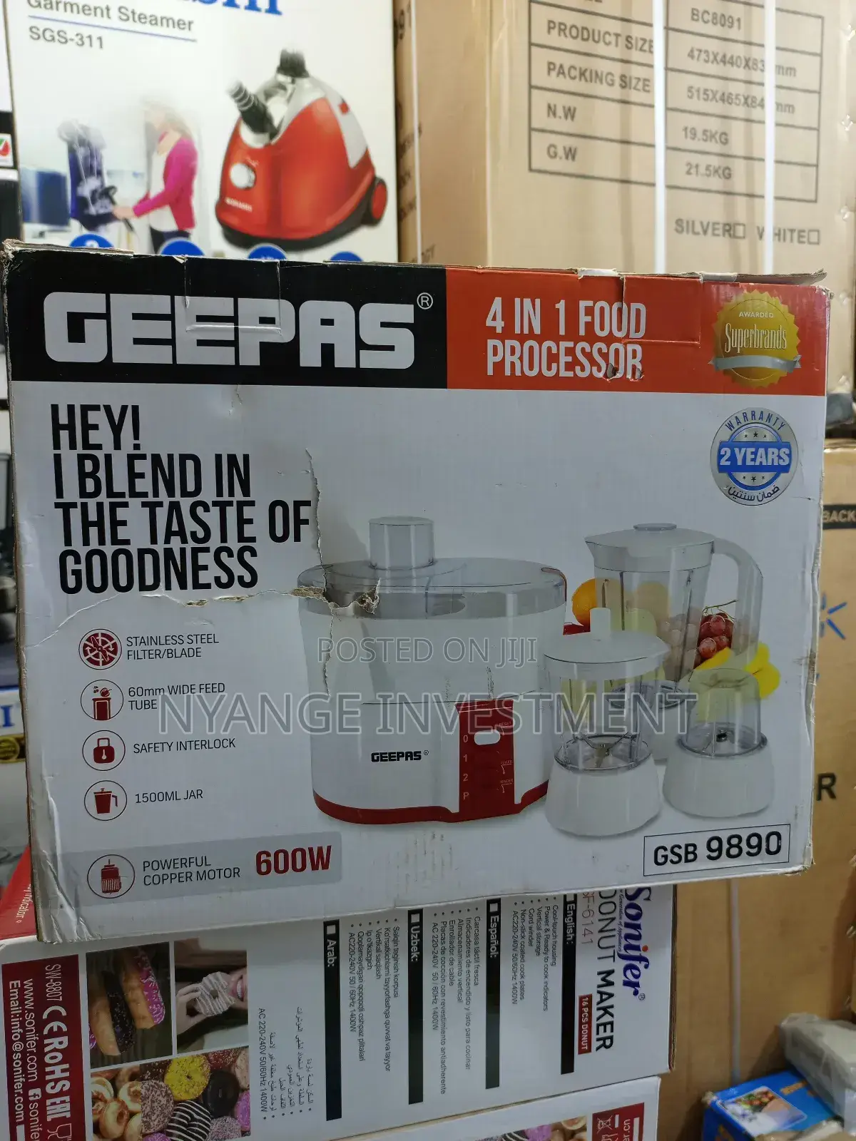 Food Processor. 4*1 Food Processor by Geepas