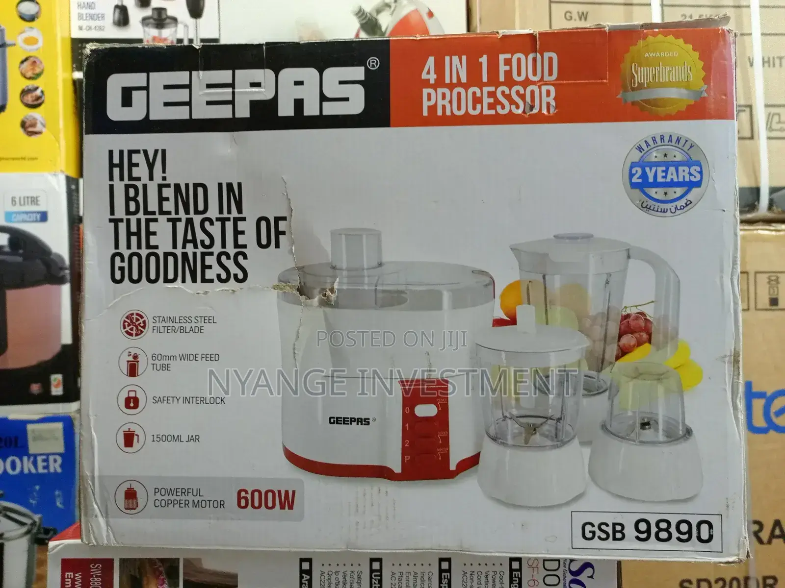 Food Processor. 4*1 Food Processor by Geepas