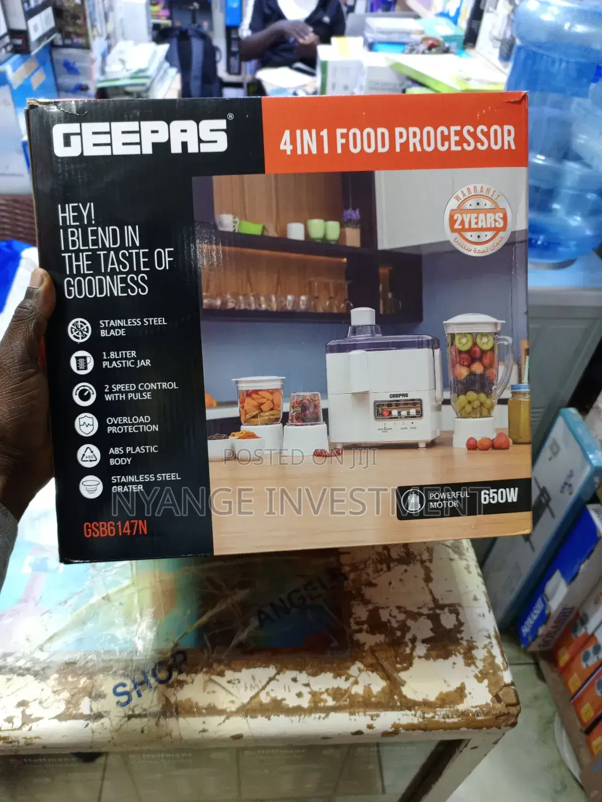 4in1 Food Processor by Geepas