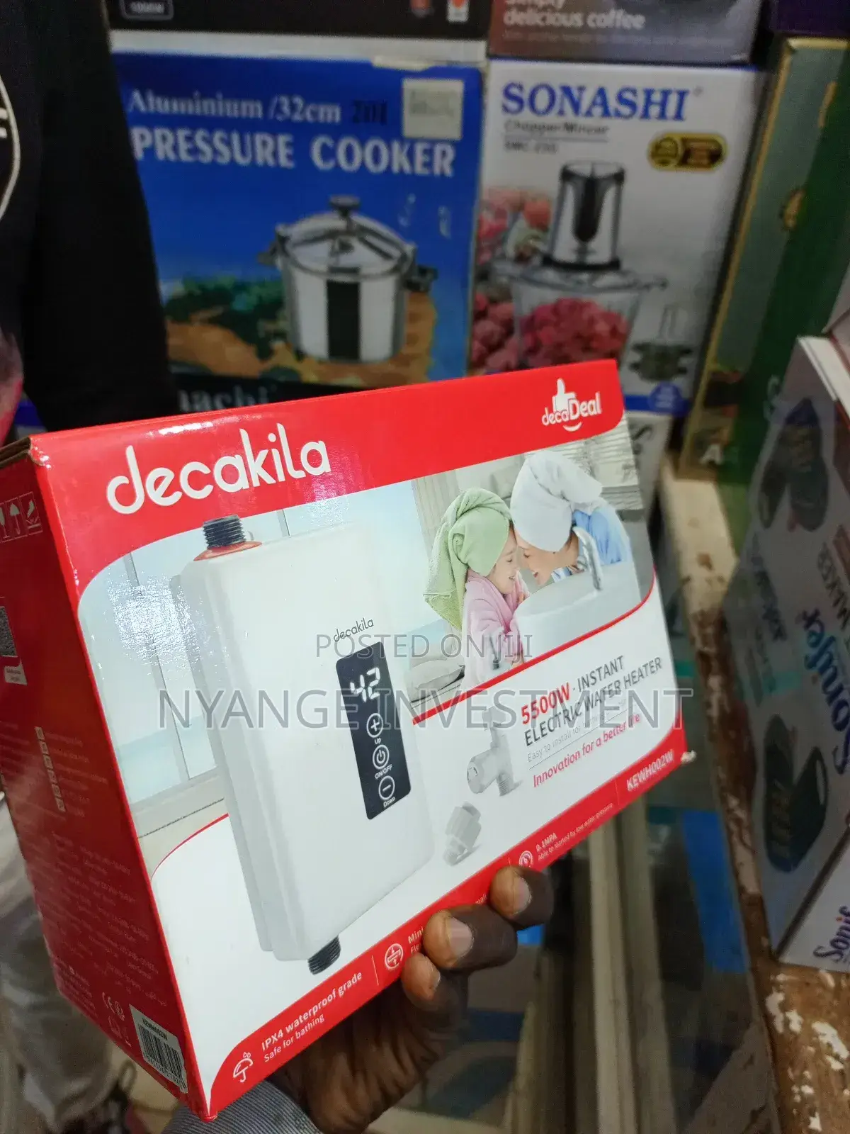 Instant Electric Water Heater. Decakira Water Heater.