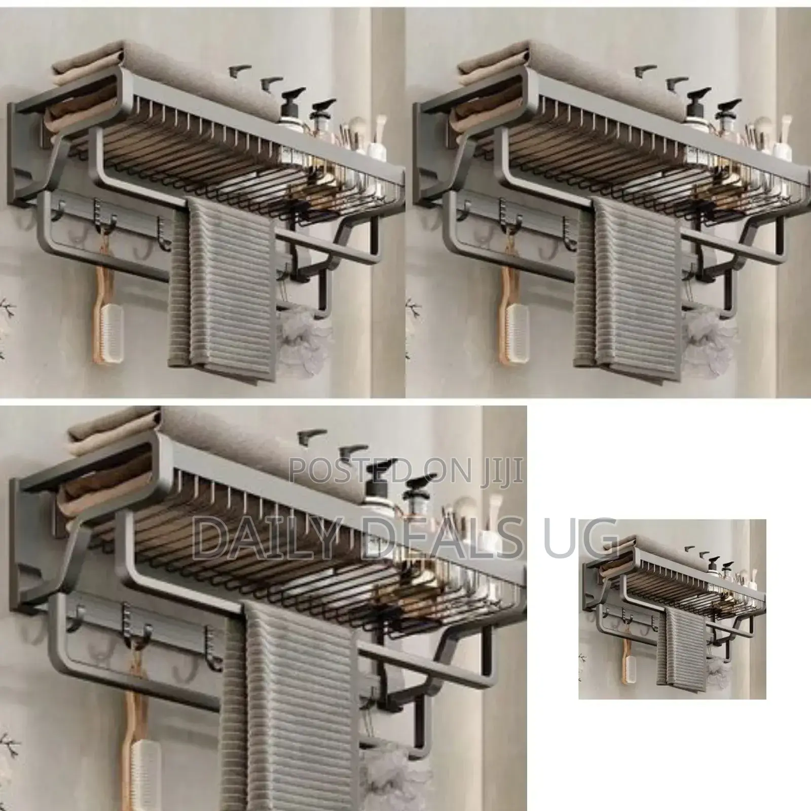 Bathroom Towel and Shelf Rack
