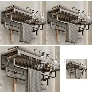 Bathroom Towel and Shelf Rack