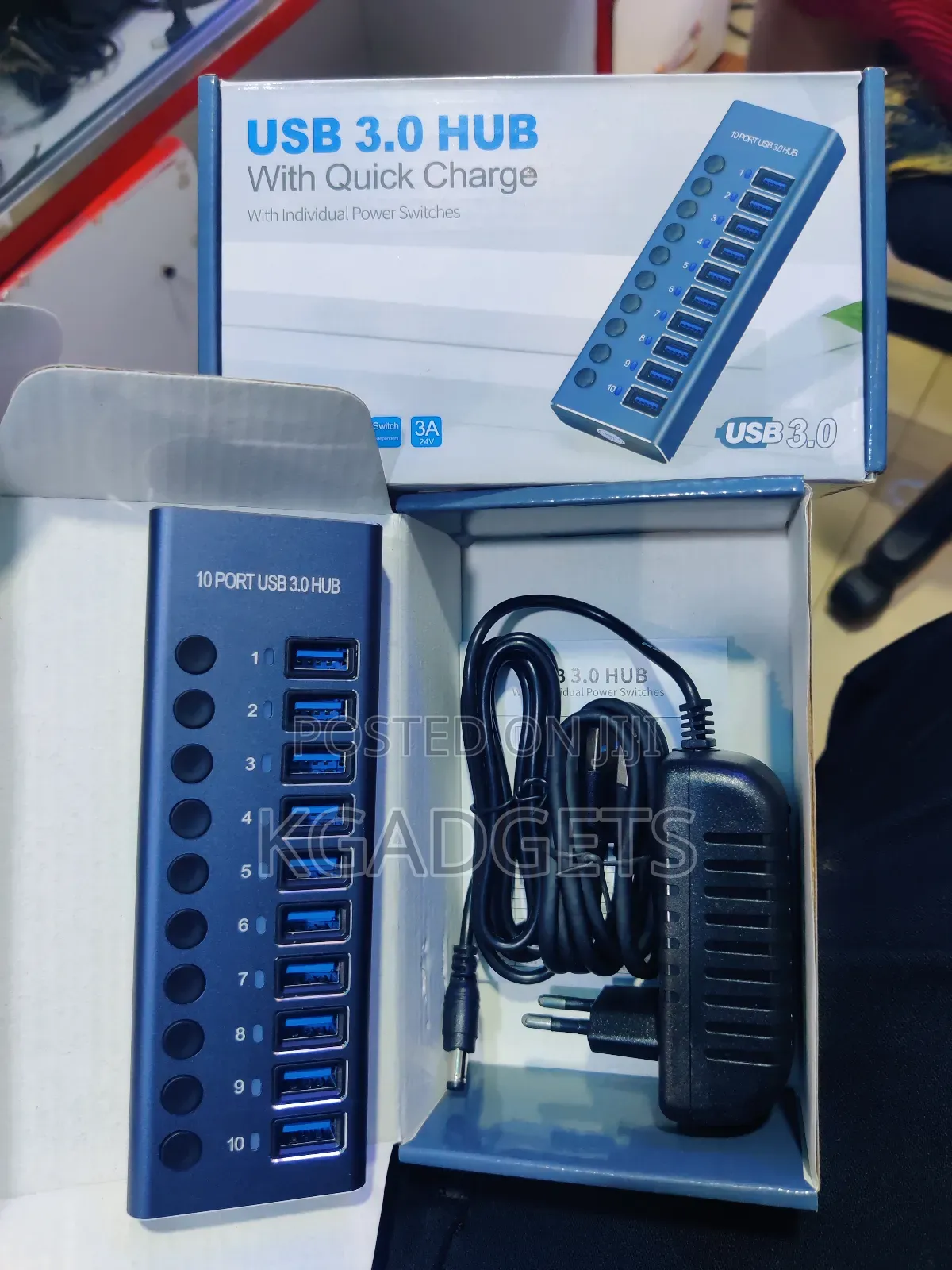 3.0 Usb Hub ,With Quick Charge