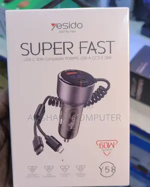 Yesido 60w Super Fast Car Phone Charger