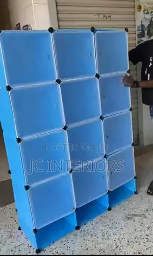 Three Columns Plastic Closet