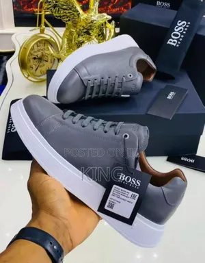 Right Boss by Hugo Boss Men's Leather Sneakers