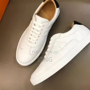 Primal Hermes Calfskin Low Sneakers Shoes