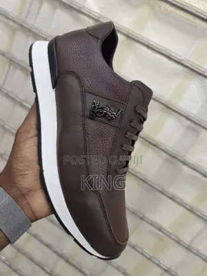 Polo Brown-White Bottom Sneakers