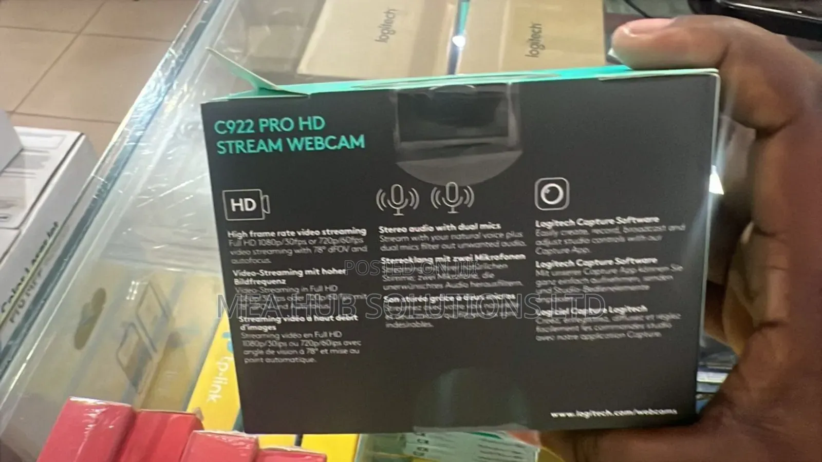 C922 Pro Hd Stream Webcam
