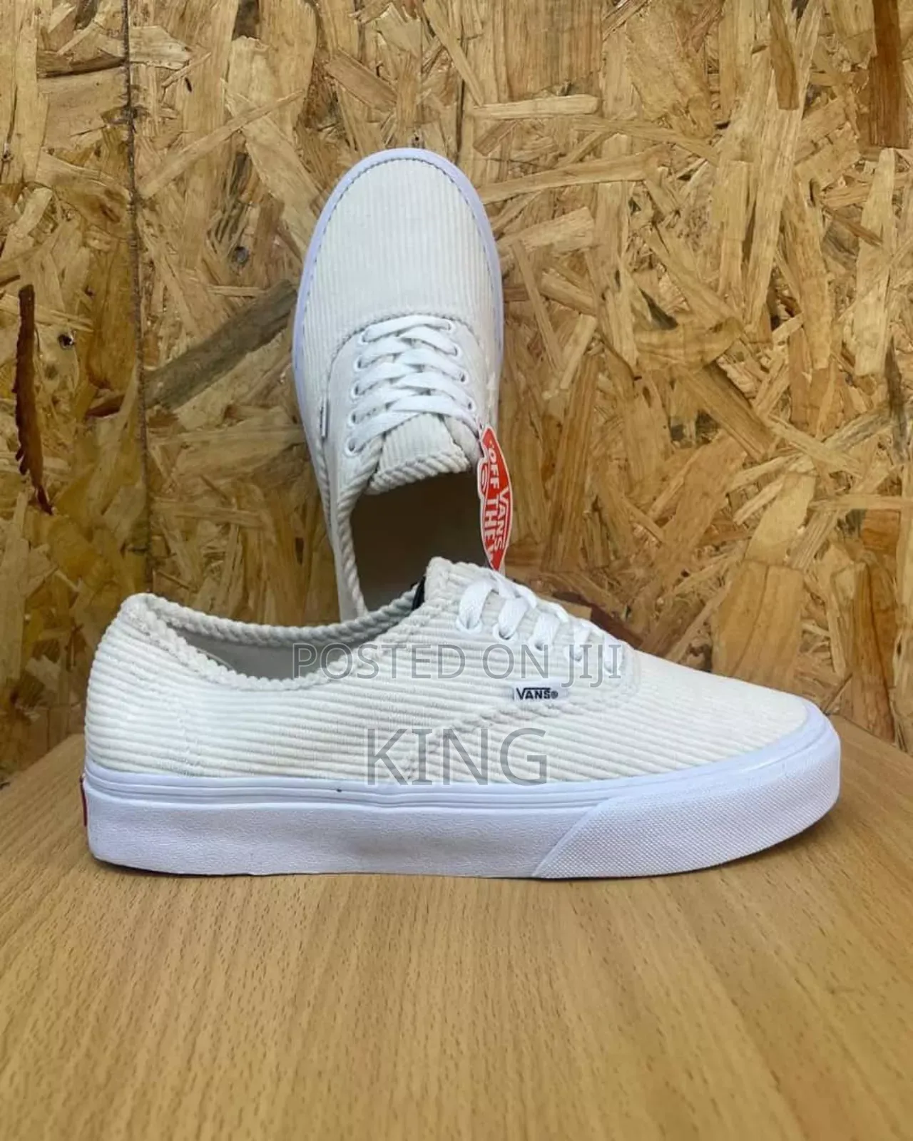 White Velvet Vans Shoes