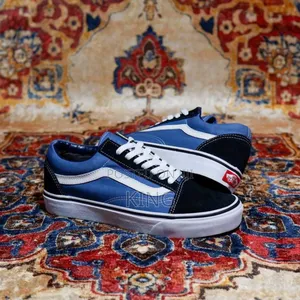 Loft Knu-Skool Vans. Blue/Black White. Originals