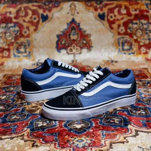 Loft Knu-Skool Vans. Blue/Black White. Originals