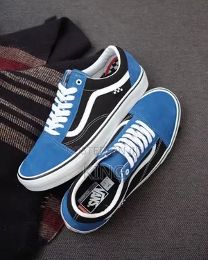Travis Knu-Skool Vans. Blue/Black White. Originals