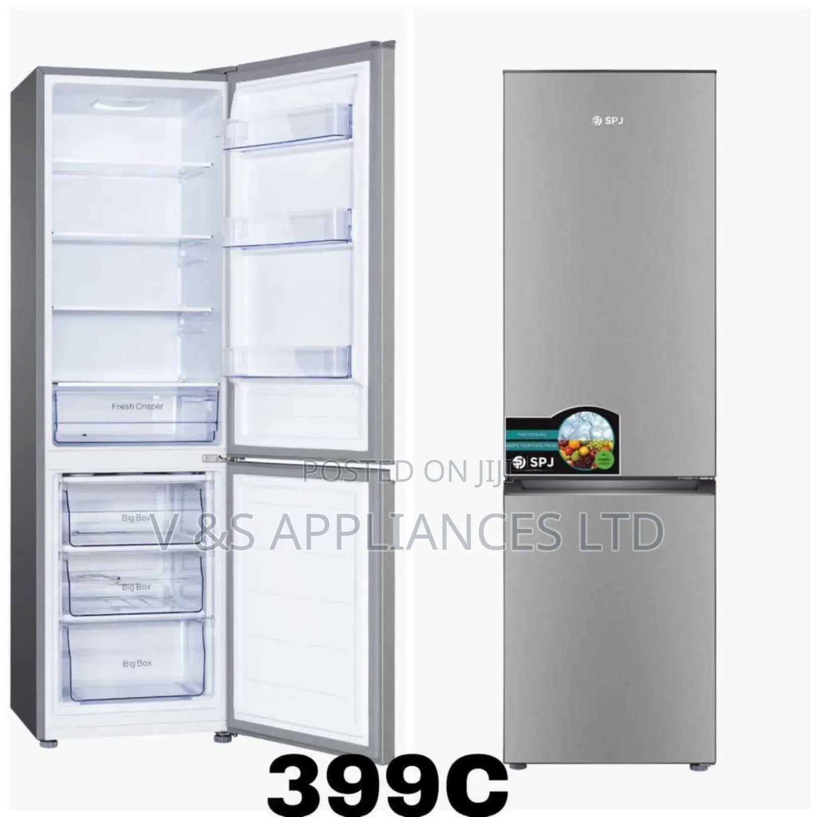399L SPJ Double Door Fridge
