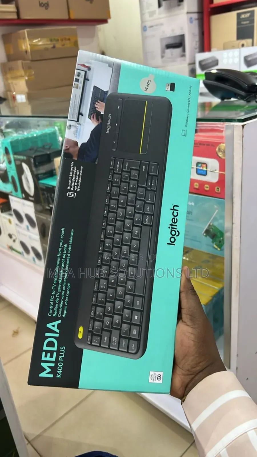 Logitech Media PLUS Wireless 2 in 1 Keyboard