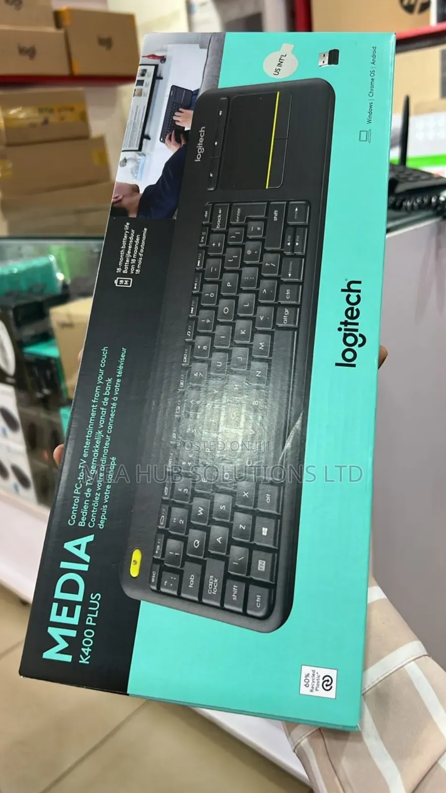 Logitech Media PLUS Wireless 2 in 1 Keyboard