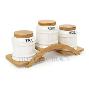 Set of 3 Storage Ceramic Sealed Jars