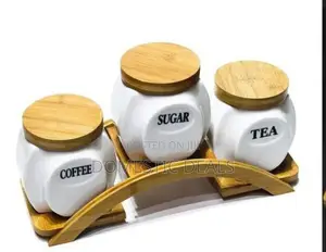 3pcs Ceramic Storage Canisters/ Jars