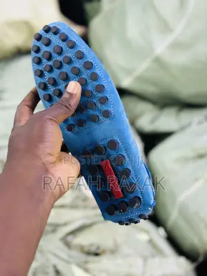 Original Sky Blue Suede Tod’S Moccasins