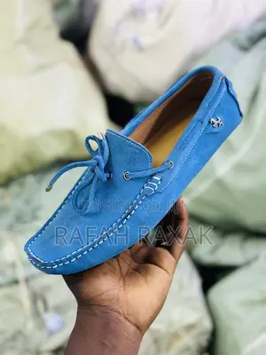 Original Sky Blue Suede Tod’S Moccasins