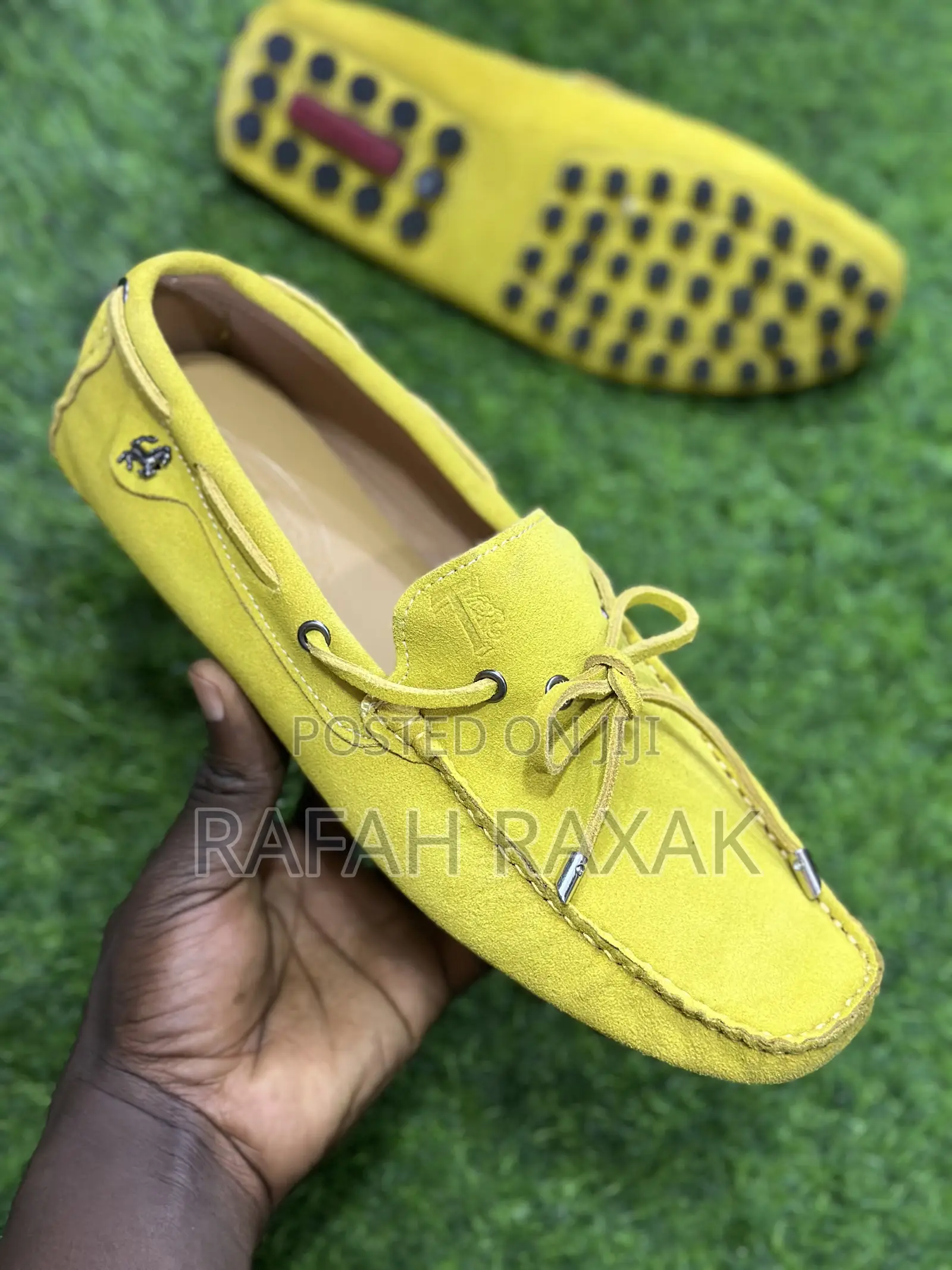 Original Men’S Yellow Suede Tod’S Moccasins