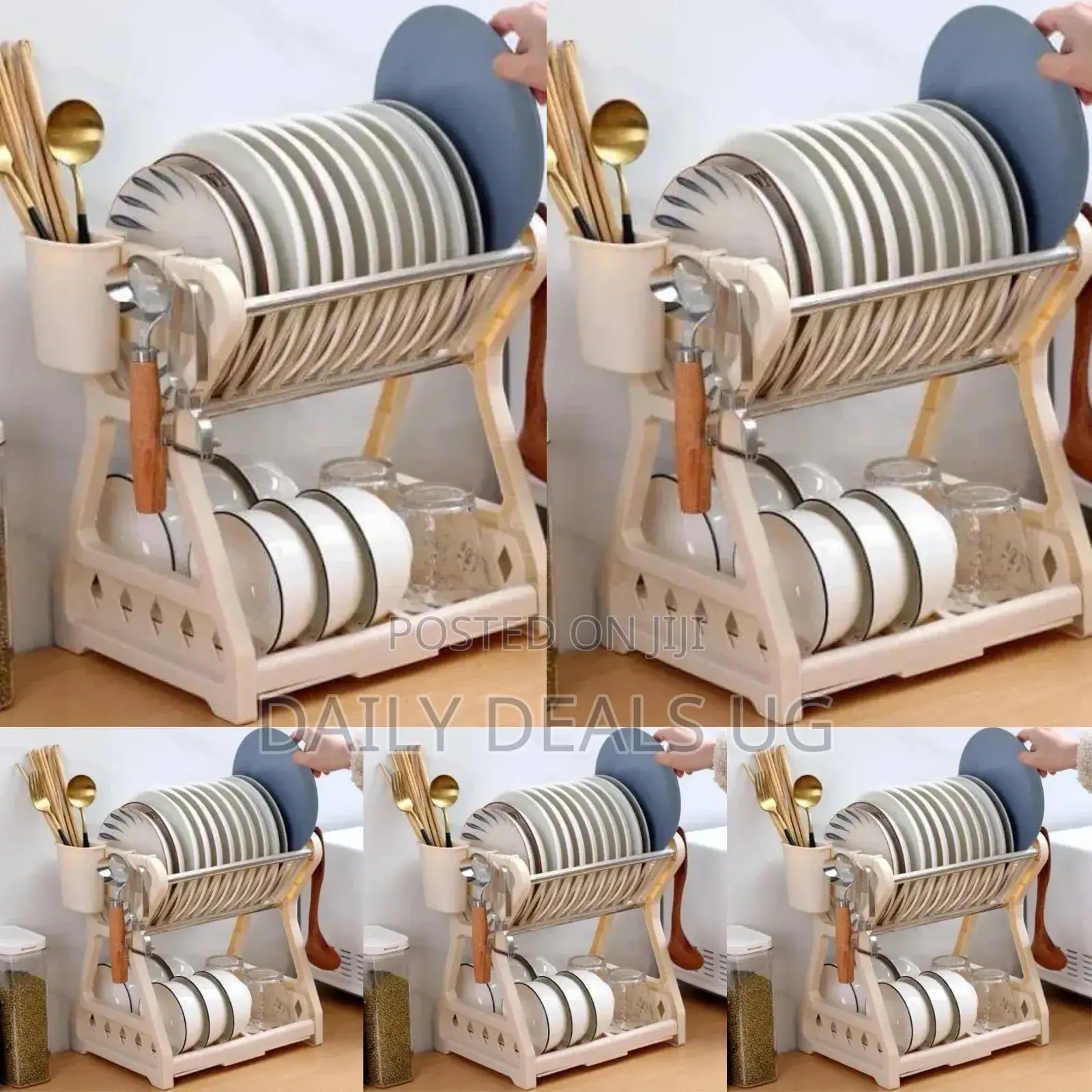 2 Layer Plastic Dish Rack