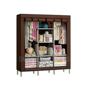 Metallic Frame Closet Wardrobe