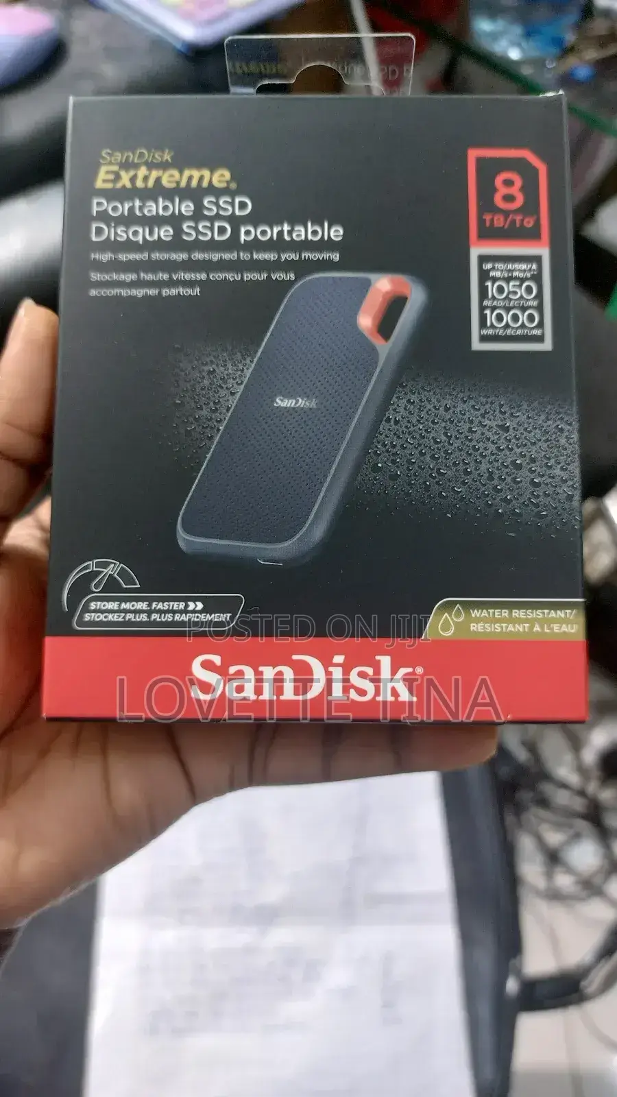 Sandisk SSD External Extreme Pro 8tb 1050mbps