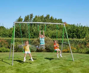 UK SPORTSPOWER Swing Monkey Bar Button Play Activity Set
