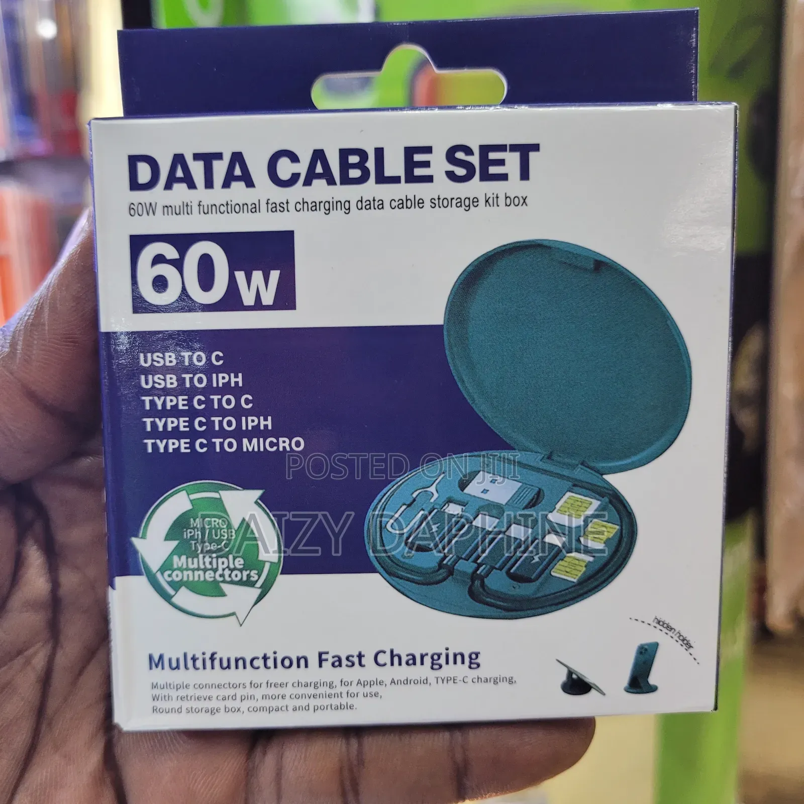 Travel Data Cable Case/60w Super Fast Data Cable