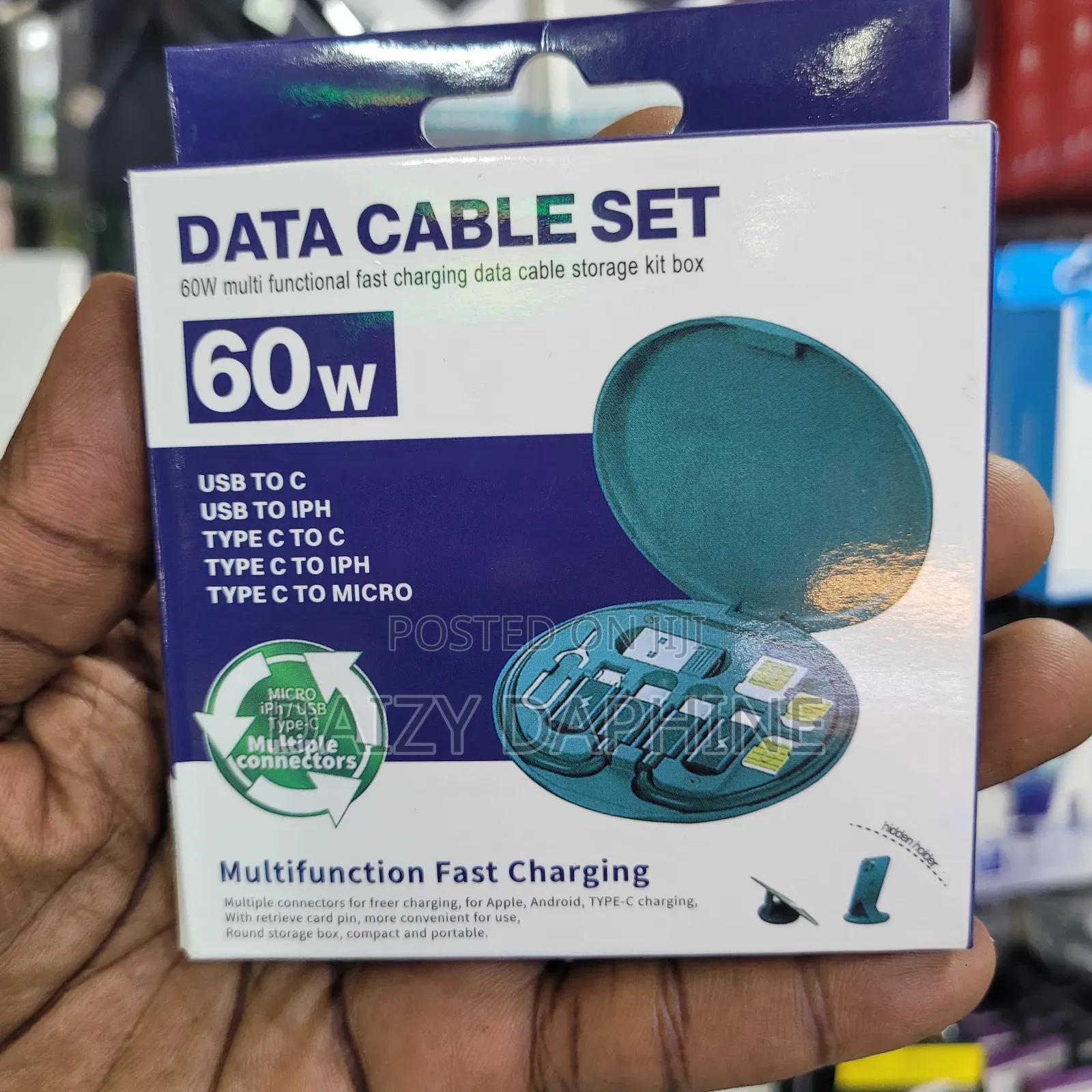 Travel Data Cable Case/60w Super Fast Data Cable
