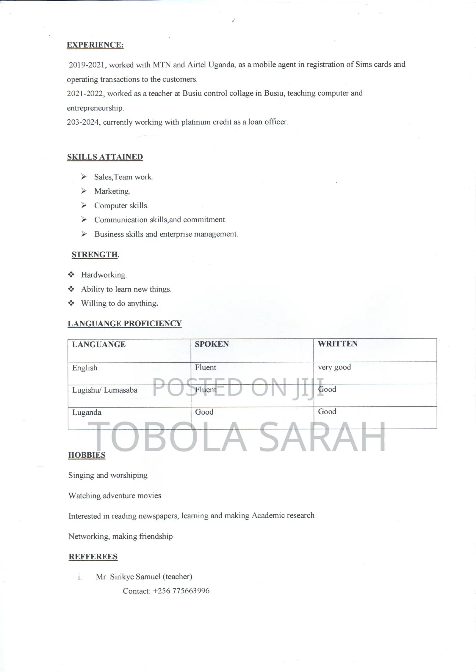 Loan Officer