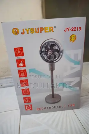 Jysuper Height Adjustable Rechargeable Electric Fan