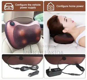 3D Car Home Waist Neck Rechargeable Massage Cushion Pillow