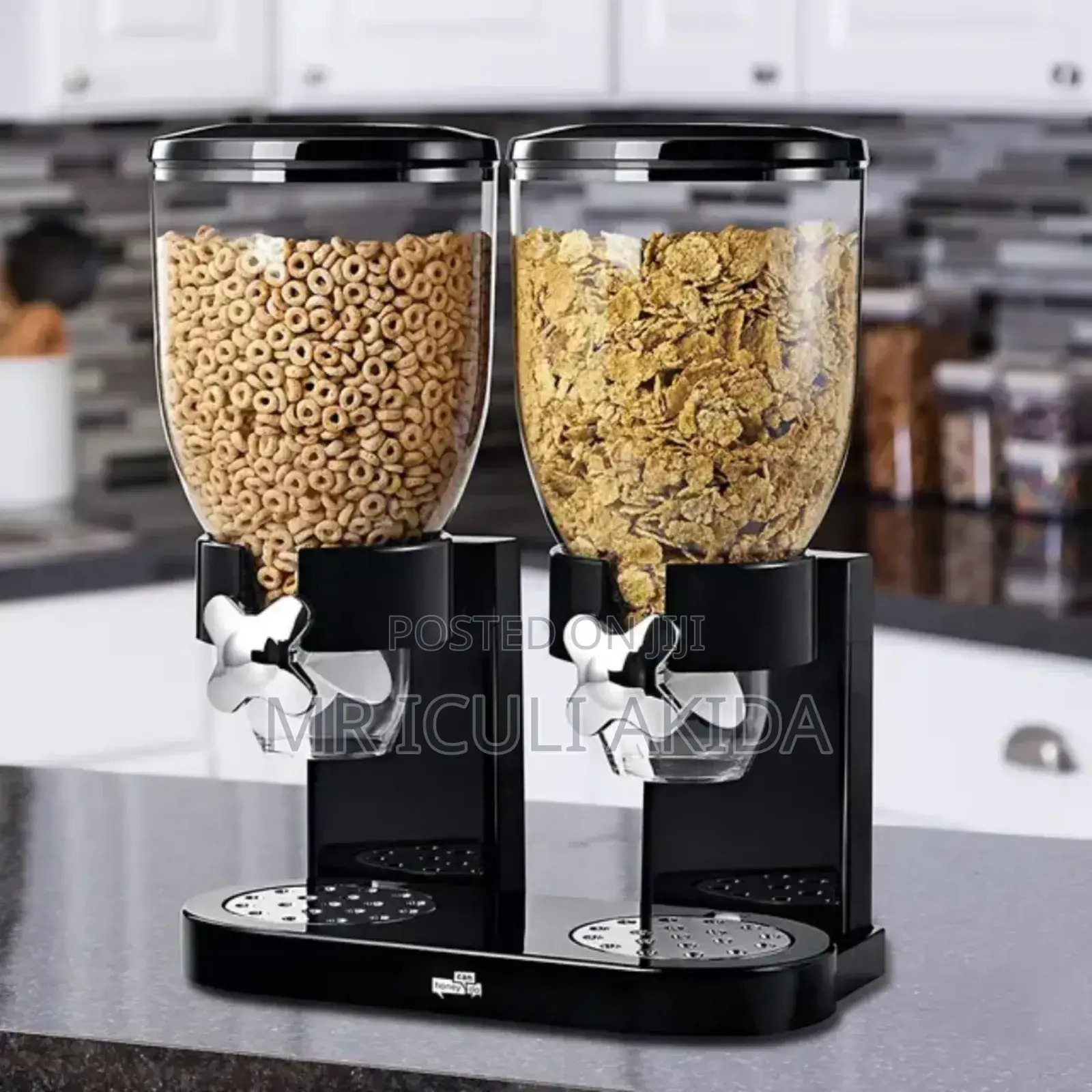 4L Double Cereal Plastic Dispenser Storage Containers