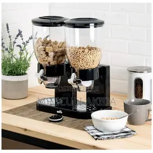 4L Double Cereal Plastic Dispenser Storage Containers