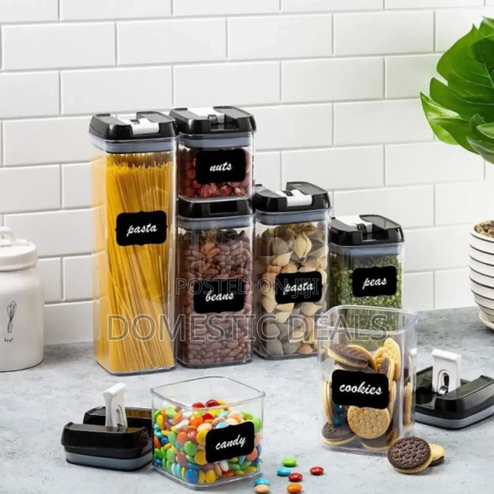 6pcs Air Tight Food Storage Containers