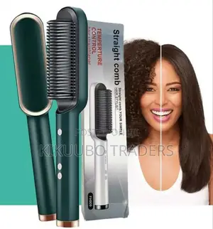 2in1 Electric Hot Hair Straightener Comb