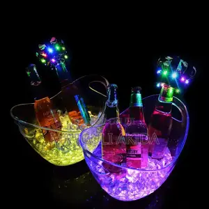 8L Luminous Wine,Beer,Whisky Bottle Bar/Club Led Ice Bucket