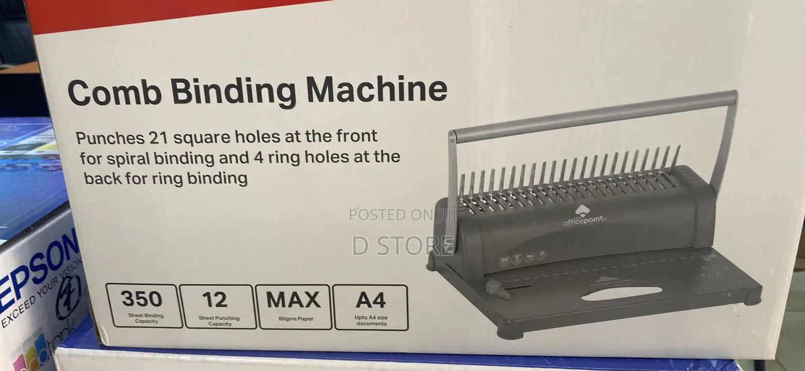 Office Point Comb Binding Machine