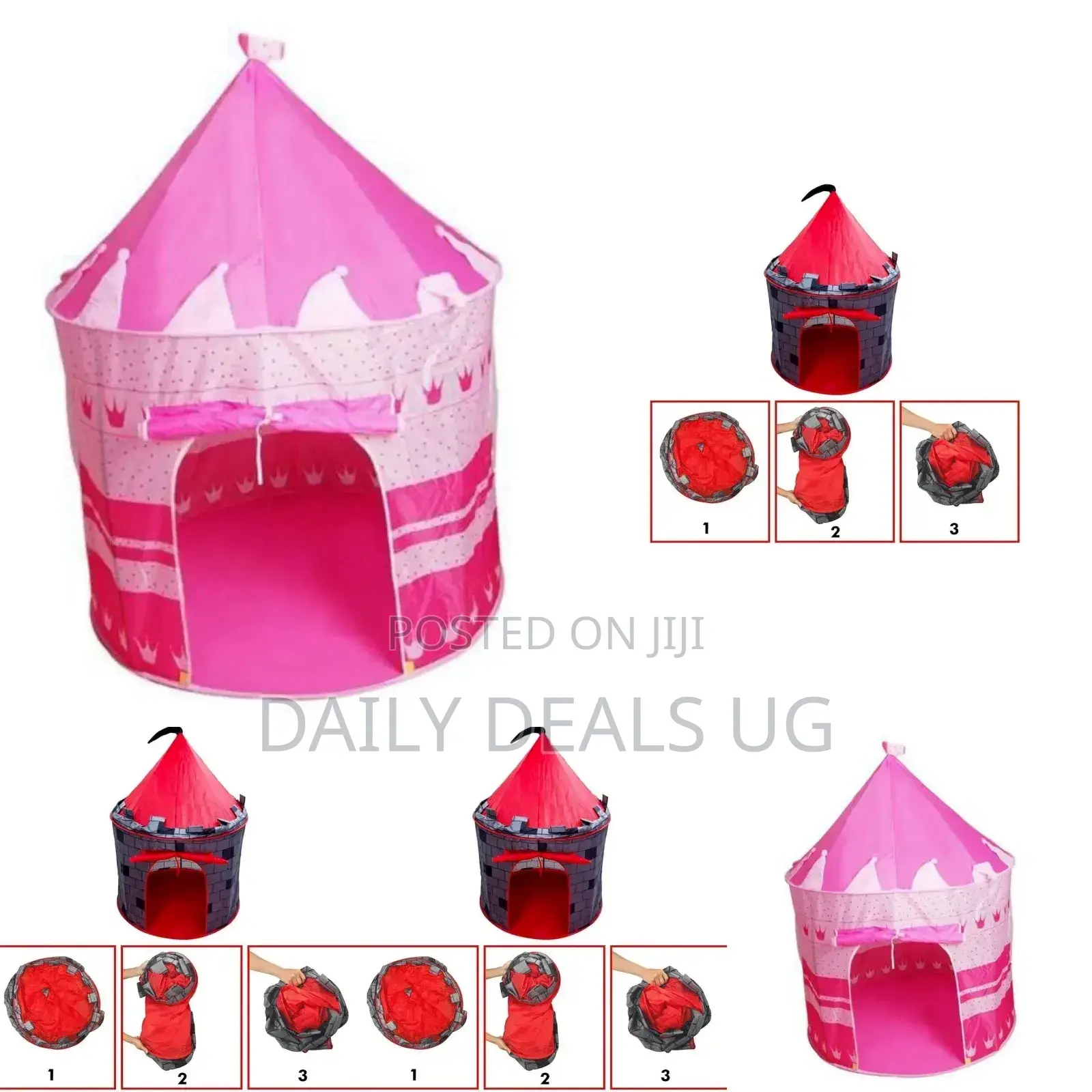 Pink Kids Camping Tent