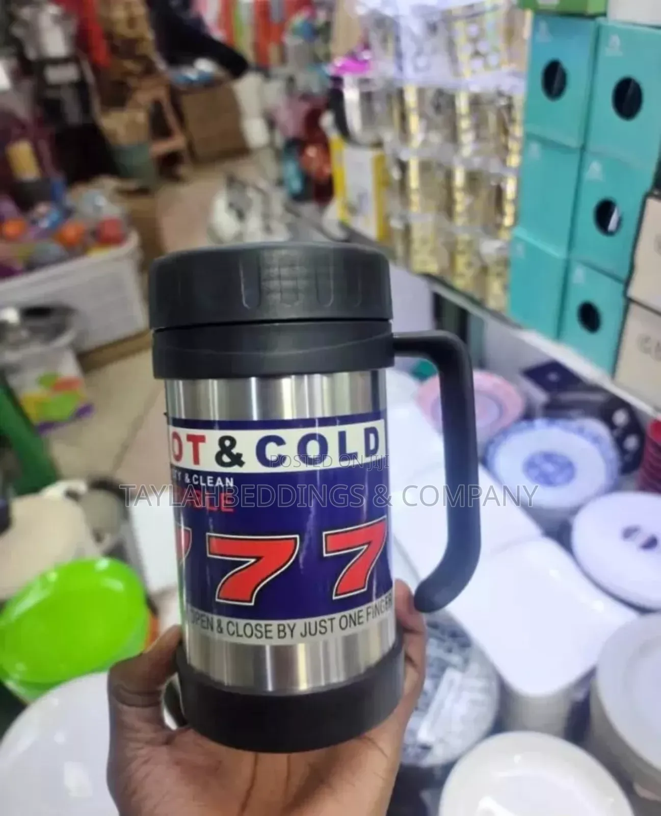 777 Hot and Cold Stainless Steel Vacuum Cup - Silver