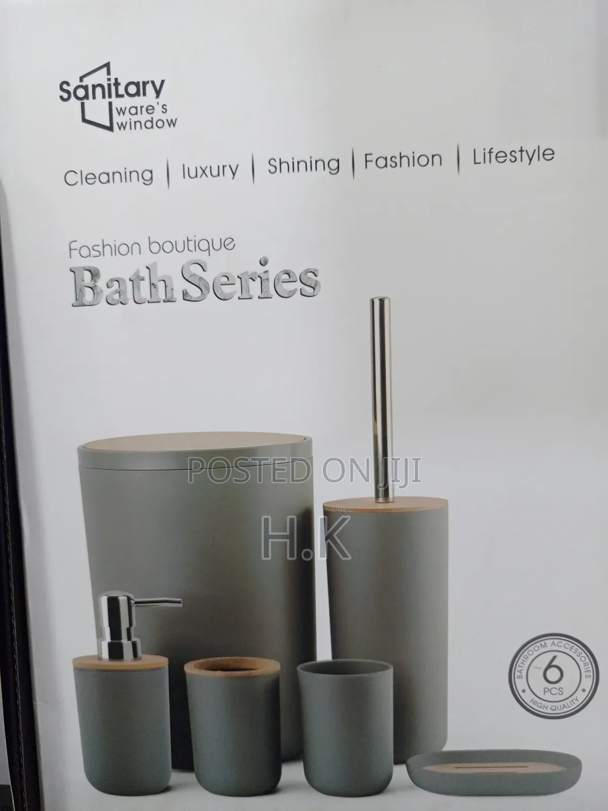 6-Piece Bathroom Accessory Set by the Brand JOTOM.