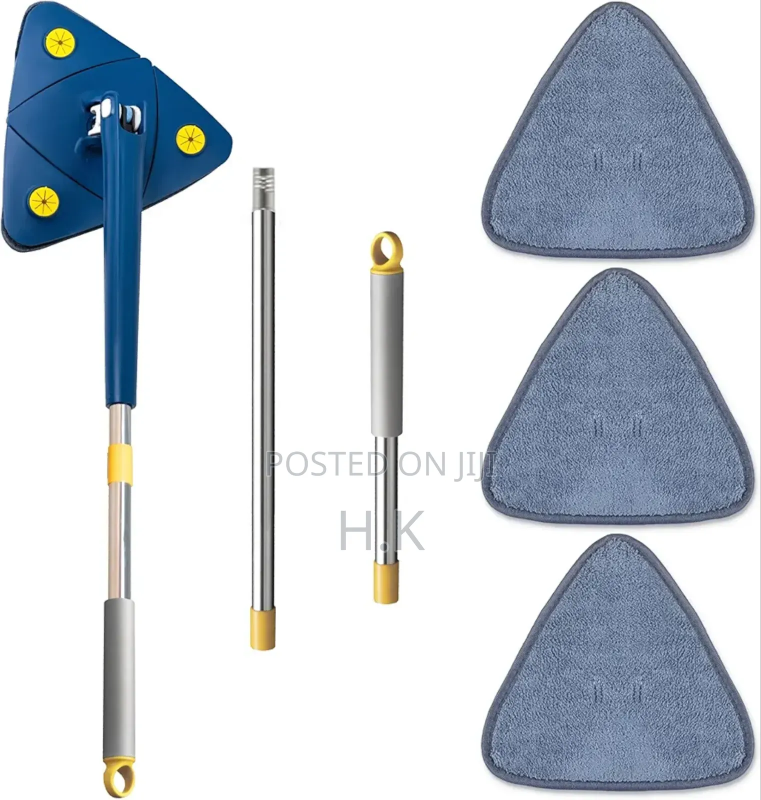 DIUS 360 Triangle Rotatable Microfiber Mop