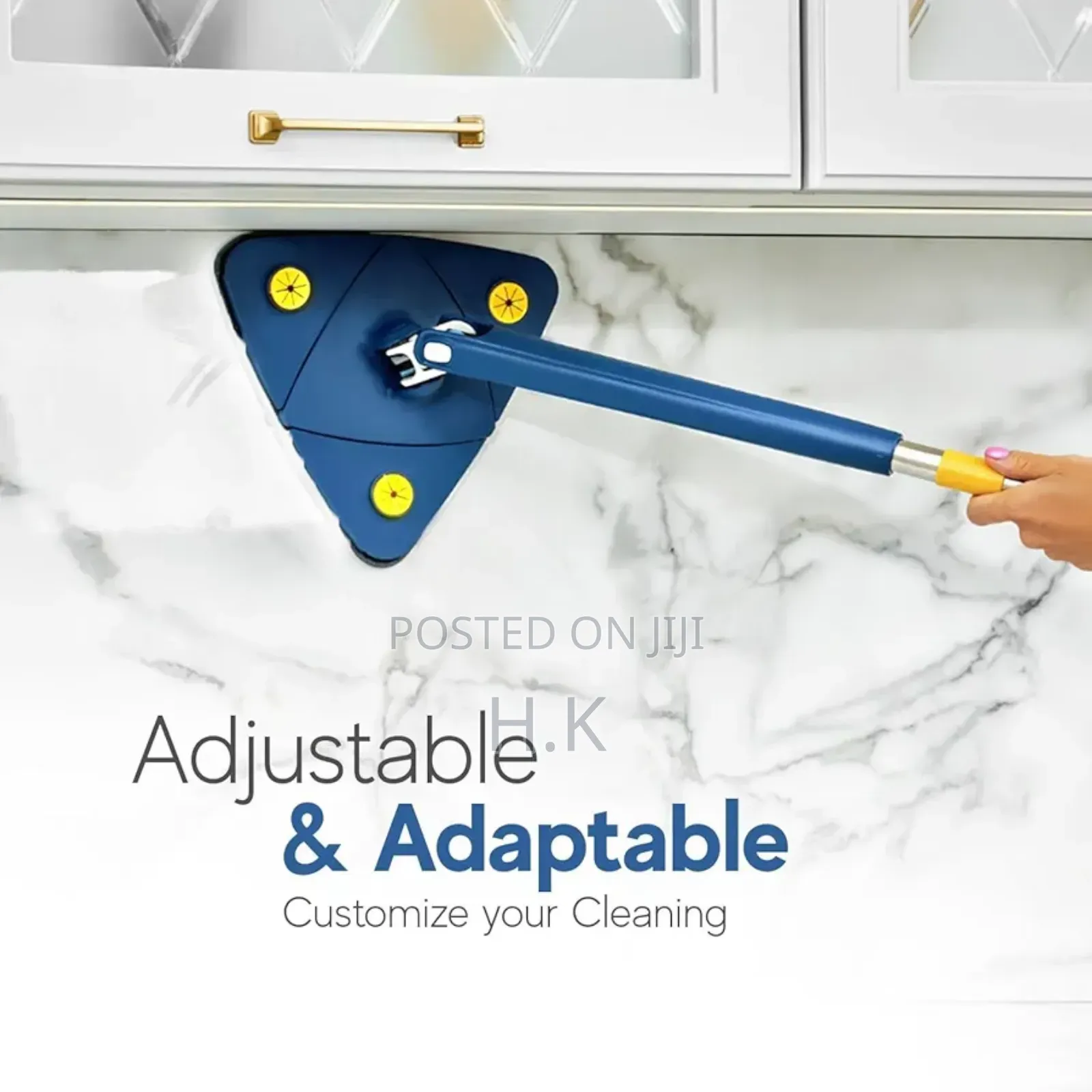 DIUS 360 Triangle Rotatable Microfiber Mop