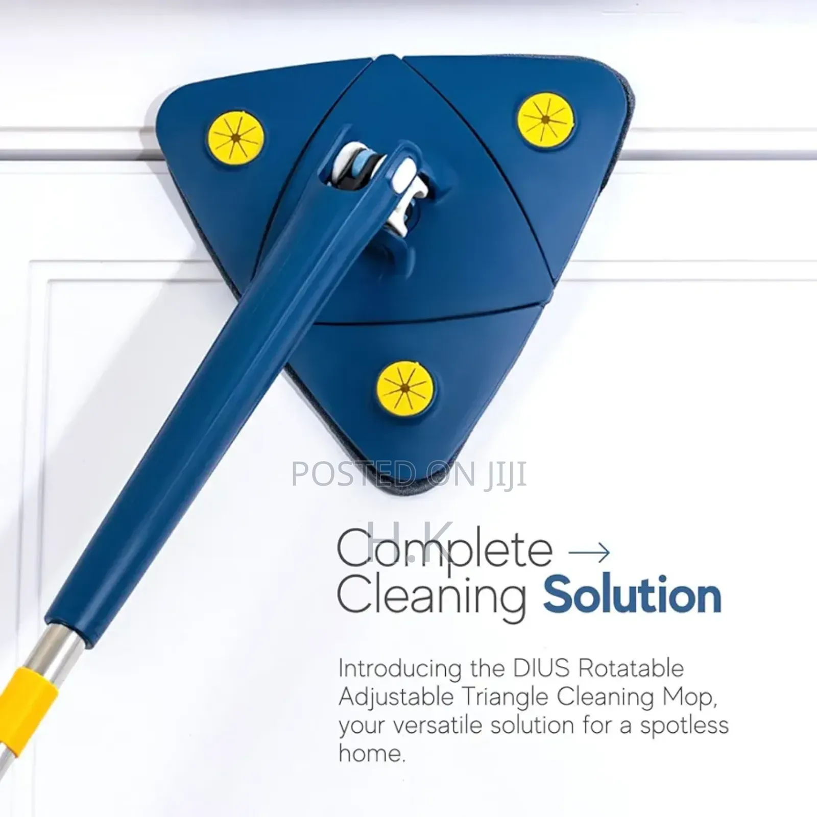 DIUS 360 Triangle Rotatable Microfiber Mop