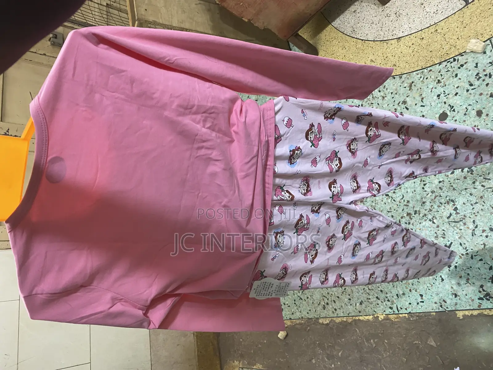 Pink Shirt, White Pant Pyjamas