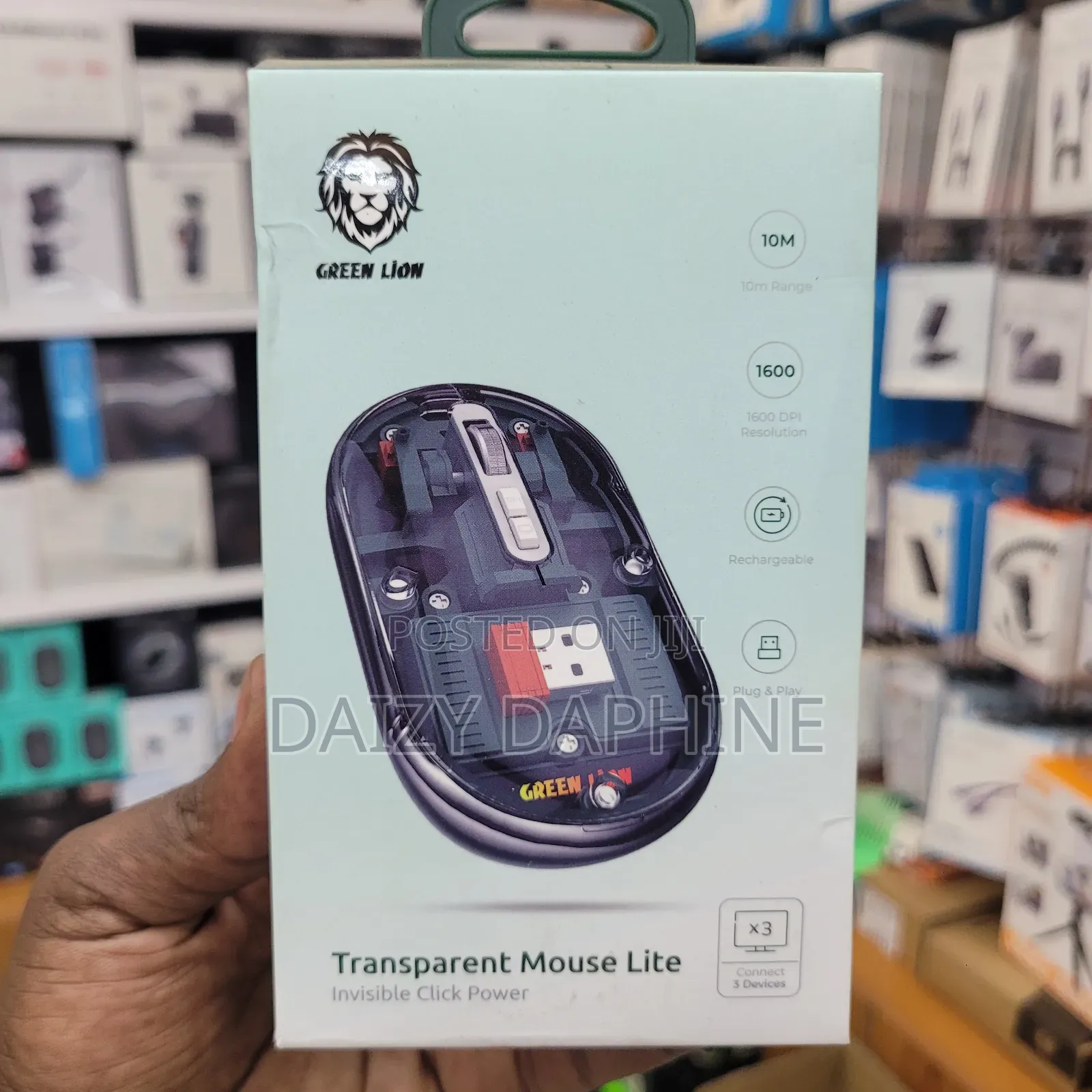 Green Lion Transparent Mouse Lite/ Green Lion Wireless Mouse